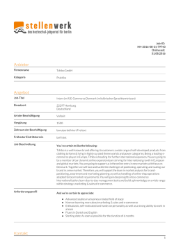 Intern (m/f) E-Commerce Denmark (mit