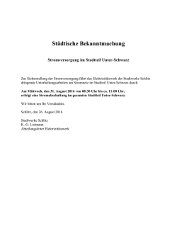 Bitte im „Schlitzer Boten“ am Samstag, den 26. September 1998 und