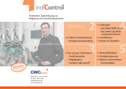 indiControl – Informationen für das Wohnungsunternehmen