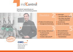 indiControl &ndash; Informationen f&uuml;r das Wohnungsunternehmen