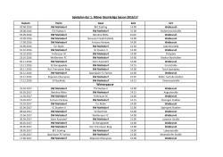 für euch der Spielplan der 1. Männer für die kommende Saison