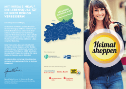 Heimat shoppen Flyer