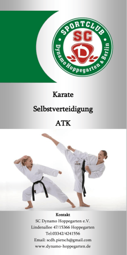 Karate Selbstverteidigung ATK - Budoverein Dynamo