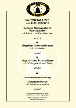 Page 1 WOCHENKARTE VOm 27.08