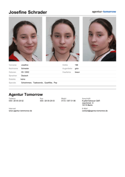 Josefine Schrader - Tomorrow Management