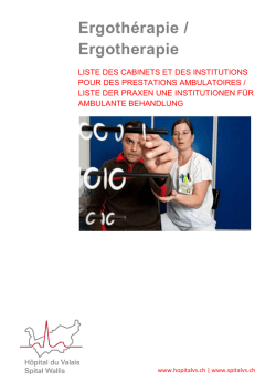 Ergothérapie / Ergotherapie