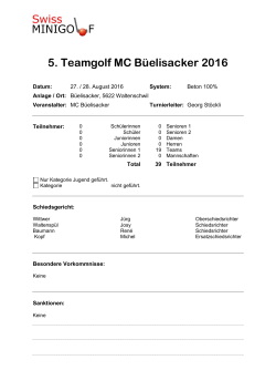 Teamgolf Büelisacker