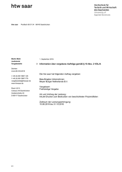 Info &sect; 19 Abs. 2 VOL-A