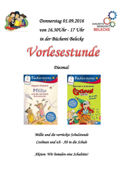 Donnerstag 01.09.2016 von 16.30Uhr