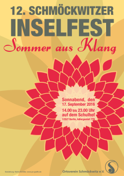 Inselfest am 17. September 201