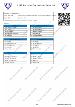 Druckansicht - MeinTurnierplan.de