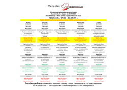 Wochenplan - Hombergerhaus