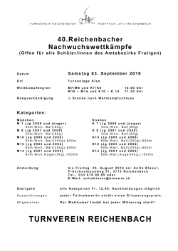turnvereine reichenbach postfach, 3713