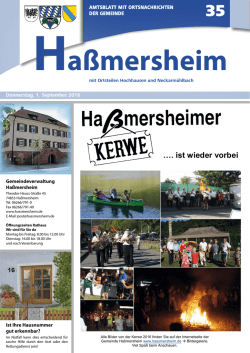 Ha&szlig;mersheim - Lokalmatador.de