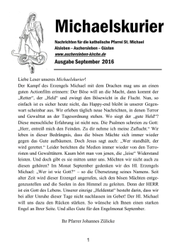 Michaelskurier - Kirche in Aschersleben