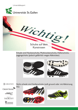 Schuhe auf dem Kunstrasen