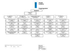 Organigramm Stadt Luzern
