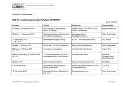 DVS-Veranstaltungskalender Schuljahr 2016-17