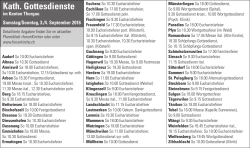Gottesdienstplan