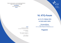 Programm  - Über die KTQ GmbH