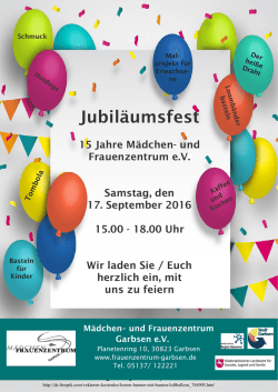 Jubiläumsfest - Garbsen City News