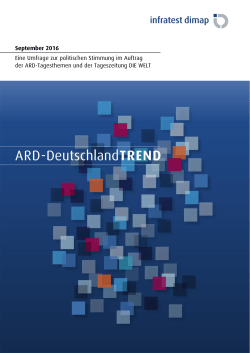 ARD-DeutschlandTREND September 2016