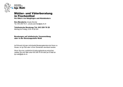 kjz Rüti Mütter- und Väterberatung in Fischenthal