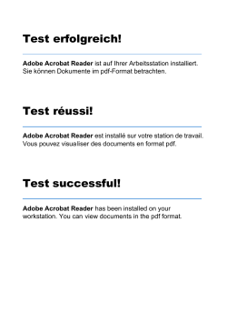 Test pdf-Installation