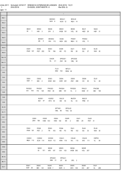 Stundenpläne der Kurse