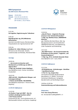 BIM-Symposium - Bauforum Rheinland