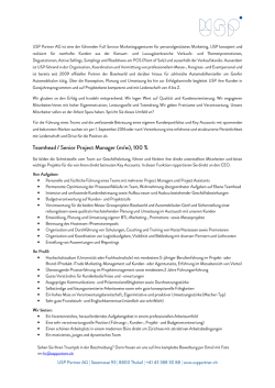 Inserat - USP Partner AG