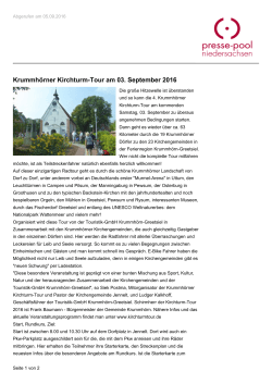 Krummhörner Kirchturm-Tour am 03. September 2016