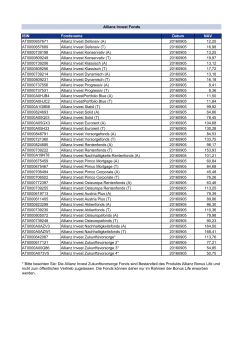 (A) 20160901 12,27 AT0000657689 Allianz Invest Defensiv (T)