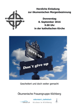 Herzliche Einladung zur - St Elisabeth Kilchberg
