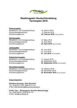 Stadtmagazin Deutschlandsberg