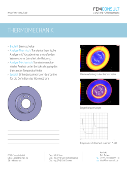 thermomechanik - fem