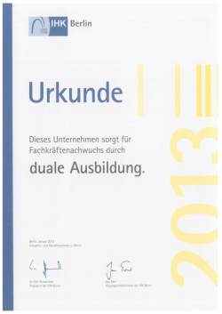 IHK Zertifikat