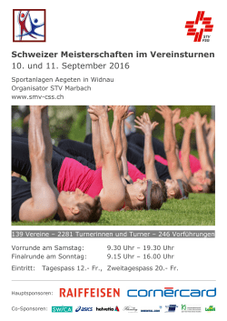 SMV Plakat - STV Marbach