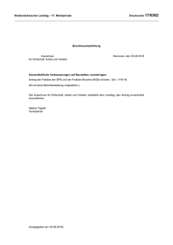 Drs. 17/6362 - Nieders&auml;chsischer Landtag