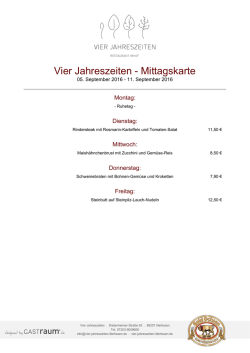 Vier Jahreszeiten