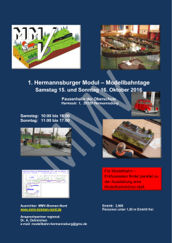 1. Hermannsburger Modul – Modellbahntage - MMV Bremen-Nord
