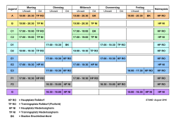 trainingszeiten
