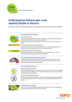 Indicazioni chiare per una spesa facile e sicura