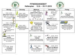 Hallenplan Herbst 2016