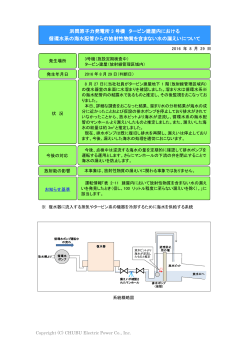 浜岡原子力発電所 3 号機 タービン建屋内における 循環水系の海水配管