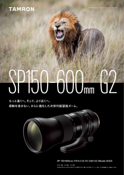 SP 150-600mm F/5-6.3 Di VC USD G2 Model A022 平成