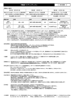 ライディングレッスン 【 参加規約