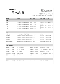 出品リスト - 早稲田大学