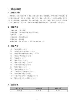 平成28年度市民意識調査第1章
