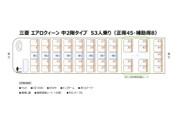三菱 エアロクィーン 中2階タイプ 53人乗り（正席45・補助席8）